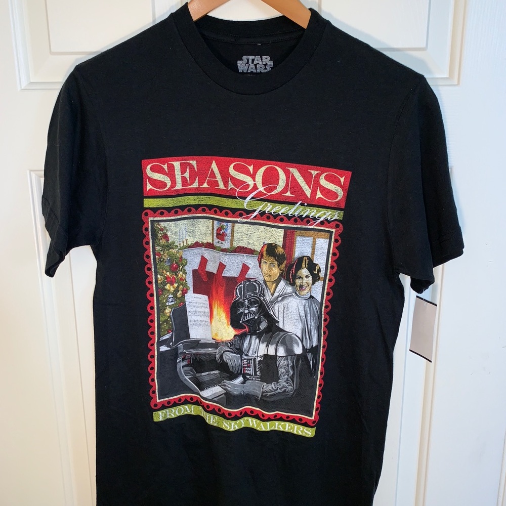 Mens Star Wars Small X-MAS T Shirt Pre-Owned